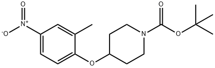 1N-BOC 4-(2'-METHYL-4'-NITROPHENOXY) PIPERIDINE Structural