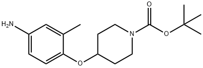 1-N-BOC-4-(4-AMINO-2-METHYLPHENOXY)PIPERIDINE Structural