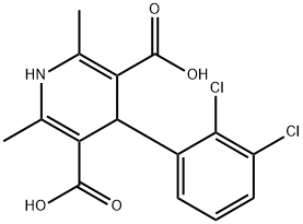 4-(2,3-Dichlorophenyl)-2,6-diMethyl-1,4-dihydropyridine-3,5-dicarboxylic acid Structural