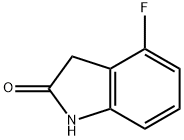 4-Fluoro-1,3-dihydro-2H-indol-2-one Structural