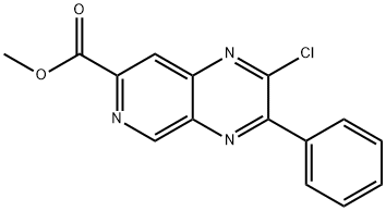 methyl 2-chloro-3-phenylpyrido[3,4-b]pyrazine-7-carboxylate Structural