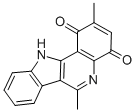 2,6-Dimethyl-1H-indolo(3,2-c)quinoline-1,4(11H)-dione Structural