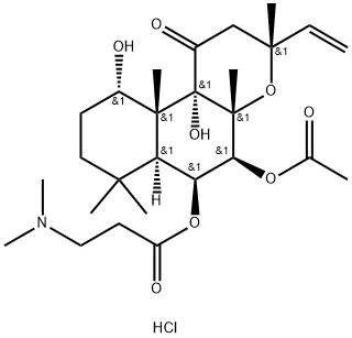 N,N-DIMETHYL-(3R,4AR,5S,6AS,10S,10AR,10BS)-5-(ACETYLOXY)-3-ETHENYLDODECAHYDRO-10,10B-DIHYDROXY-3,4A,7,7,10A-PENTAMETHYL-1-OXO-1H-NAPHTHO[2,1-B]PYRAN-6-YL ESTER B-ALANINE HYDROCHLORIDE