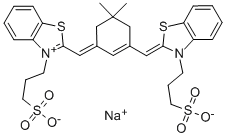 3-(3-SULFOPROPYL)-2-([3-[(3-SULFOPROPYL)-2-BENZOTHIAZOLINYLIDENE) METHYL]-5,5-DIMETHYL-2-CYCLOHEXEN-1-YLIDENE]METHYL)BENZOTHIAZOLIUM INNER SALT SODIUM SALT