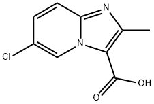 6-CHLORO-2-METHYLIMIDAZO[1,2-A]PYRIDINE-3-CARBOXYLIC ACID Structural