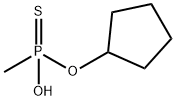Phosphonothioic acid, methyl-, O-cyclopentyl ester (9CI) Structural