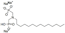 trisodium hydrogen [(tetradecylimino)bis(methylene)]diphosphonate Structural
