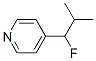 Pyridine, 4-(1-fluoro-2-methylpropyl)- (9CI) Structural