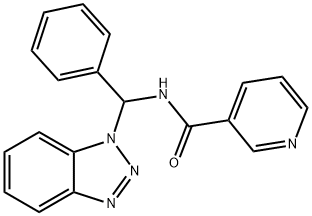 N-(1 H-BENZOTRIAZOL-1-YLPHENYLMETHYL)-3-PYRIDINECARBOXAMIDE