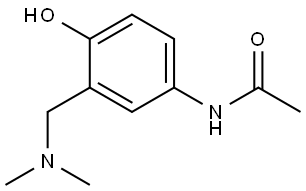 N-[3-[(Dimethylamino)methyl]-4-hydroxyphenyl]acetamide Structural