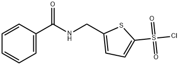 5-[(BENZOYLAMINO)METHYL]THIOPHENE-2-SULFONYL CHLORIDE Structural