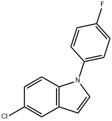 5-CHLORO-1-(4-FLUORO-PHENYL)-1H-INDOLE Structural