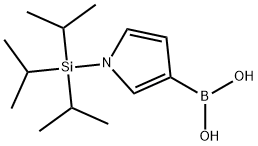 1-(Triisopropylsilyl)pyrrole-3-boronic acid Structural