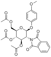 4-METHOXYPHENYL 3,4,6-TRI-O-ACETYL-2-DEOXY-2-PHTHALIMIDO-BETA-D-GLUCOPYRANOSIDE Structural