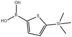 5-TRIMETHYLSILYLTHIOPHENE-2-BORONIC ACID Structural