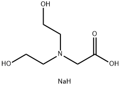 N,N-BIS(2-HYDROXYETHYL)GLYCINE SODIUM SALT Structural