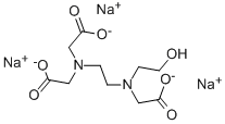 N-(2-HYDROXYETHYL)ETHYLENEDIAMINE-N,N',N'-TRIACETIC ACID TRISODIUM SALT Structural