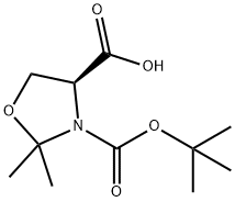 (S)-3-(TERT-BUTOXYCARBONYL)-2,2-DIMETHYLOXAZOLIDINE-4-CARBOXYLIC ACID Structural