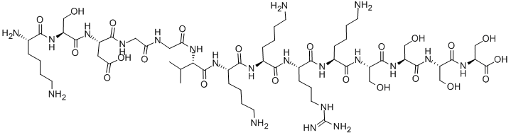 H-LYS-SER-ASP-GLY-GLY-VAL-LYS-LYS-ARG-LYS-SER-SER-SER-SER-OH Structural