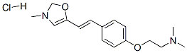 N,N-dimethyl-2-[4-[(E)-2-(3-methyloxazol-5-yl)ethenyl]phenoxy]ethanami ne hydrochloride Structural