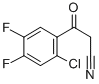 2-CHLORO-4,5-DIFLUOROBENZOYLACETONITRILE Structural