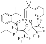 2,6-DIISOPROPYLPHENYLIMIDO NEOPHYLIDENEMOLYBDENUM BIS(HEXAFLUORO-T-BUTOXIDE) Structural