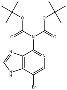 IMidodicarbonic acid, 2-(7-broMo-1H-iMidazo[4,5-c]pyridin-4-yl)-, 1,3-bis(1,1-diMethylethyl) ester Structural