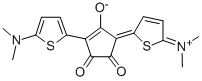 3-(5-Dimethylamino-thien-2-yl)-5-(2,5-dihydro-5-dimethylimmonium-thien-2-ylidene)-1,2-dioxo-cyclopenten-4-olate