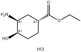 (1R,3S,4R)-3-Amino-4-hydroxy-cyclohexanecarboxylic acid ethyl ester hydrochloride Structural Picture