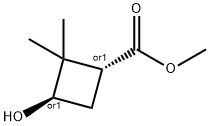 trans-Methyl 2,2-dimethyl-3-hydroxy-cyclobutanecarboxylate Structural