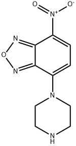 4-Nitro-7-(1-piperazinyl)-2,1,3-benzoxadiazole Structural