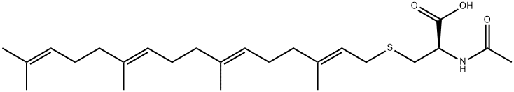 N-ACETYL-S-GERANYLGERANYL-L-CYSTEINE Structural