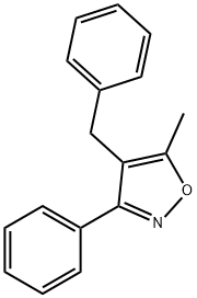 5-Methyl-3-phenyl-4-(phenylMethyl)isoxazole Structural