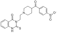 4(1H)-QUINAZOLINONE, 3-(2-(4-(4-NITROBENZOYL)-1-PIPERIDINYL)ETHYL)-2,3-DIHYDRO-2-THIOXO-