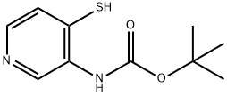 tert-butyl 4-Mercaptopyridin-3-ylcarbaMate Structural