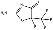 2-AMINO-5-FLUORO-5-(TRIFLUOROMETHYL)-4,5-DIHYDRO-1,3-THIAZOL-4-ONE Structural