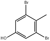 3,5-DIBROMO-4-METHYLPHENOL Structural