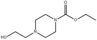 4-(2-HYDROXYETHYL)-PIPERAZIN-1-CARBOXYLIC ACID ETHYL ESTER Structural