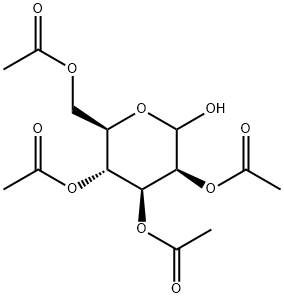 2,3,4,6-Tetra-O-acetyl-D-mannopyranose Structural