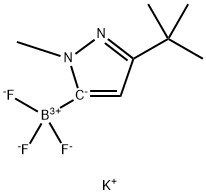 Potassium (3-(tert-butyl)-1-methyl-1H-pyrazol-5-yl)trifluoroborate Structural