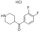 (3,4-DIFLUORO-PHENYL)-PIPERIDIN-4-YL-METHANONE HYDROCHLORIDE Structural