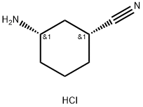 cis-3-Aminocyclohexanecarbonitrile hydrochloride Structural