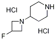 Piperidine, 4-(3-fluoro-1-azetidinyl)-, hydrochloride (1:2) Structural