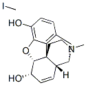 (5alpha,6alpha)-7,8-didehydro-4,5-epoxy-3,6-dihydroxy-17,17-dimethylmorphinanium iodide Structural