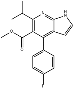 METHYL 4-(4-FLUOROPHENYL)-6-ISOPROPYL-1H-PYRROLO[2,3-B]PYRIDINE-5-CARBOXYLATE