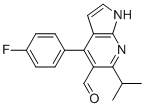 1H-Pyrrolo[2,3-b]pyridine-5-carboxaldehyde, 4-(4-fluorophenyl)-6-(1-methylethyl)-