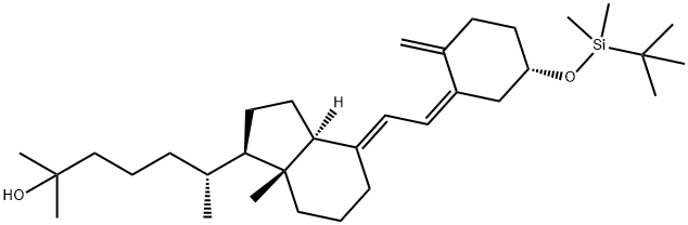 6-(4-{2-[5-(tert-Butyl-dimethyl-silanyloxy)-2-methylene-cyclohexylidene]-ethylidene}-7a-methyl-octahydro-inden-1-yl)-2-methyl-heptan-2-ol Structural