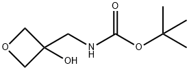 tert-butyl N-[(3-hydroxyoxetan-3-yl)methyl]carbamate Structural