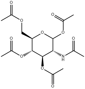 2-Acetamido-2-deoxy-1,3,4,6-tetra-0-acetyl-alpha-D-glucopyranose Structural