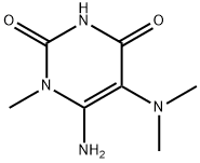 6-AMINO-5-(DIMETHYLAMINO)-1-METHYLPYRIMIDINE-2,4(1H,3H)-DIONE Structural